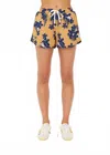 The Upside Aruba Billie Run Short In Floral In Multi