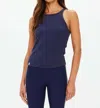 The Upside Asher Racerback Tank Top In Navy Blue In Blue