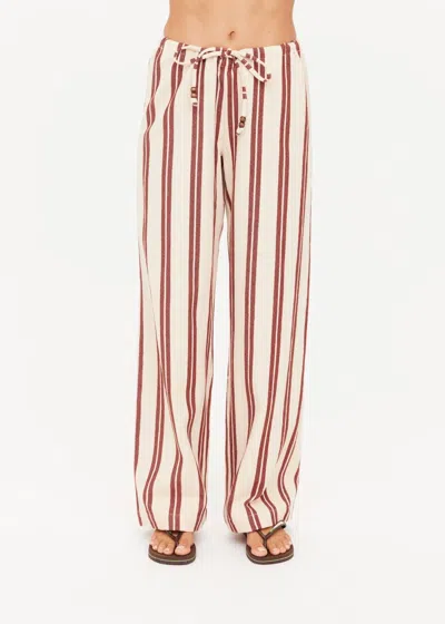 The Upside Baja Charli Drawstring Pant In Stripe In Multi