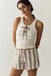 The Upside Baja Lucie Drawstring Shorts In Multi