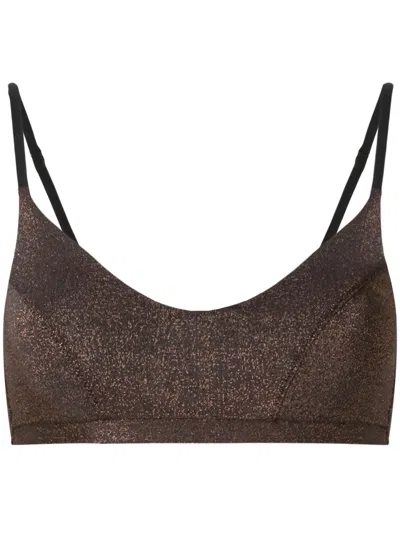 The Upside Ballet Bra In Brown