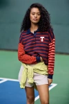 THE UPSIDE BAMFORD SLOANE CROPPED RUGBY SHIRT TOP