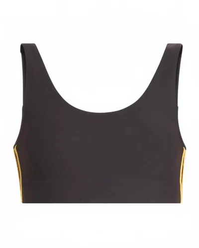 The Upside Beaufort Harley Scoop Bra In Licorice In Black