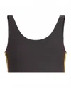 The Upside Beaufort Harley Scoop Bra In Licorice In Gray