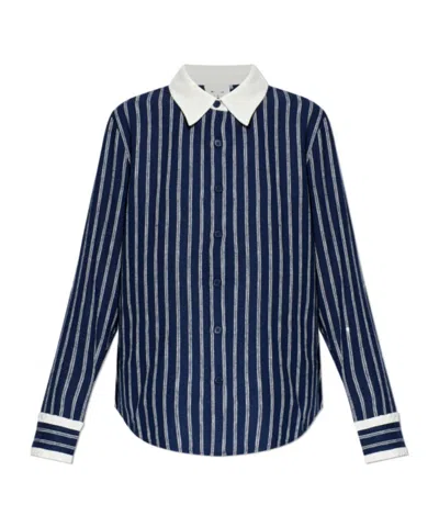 The Upside Belize Striped Shirt In Blue