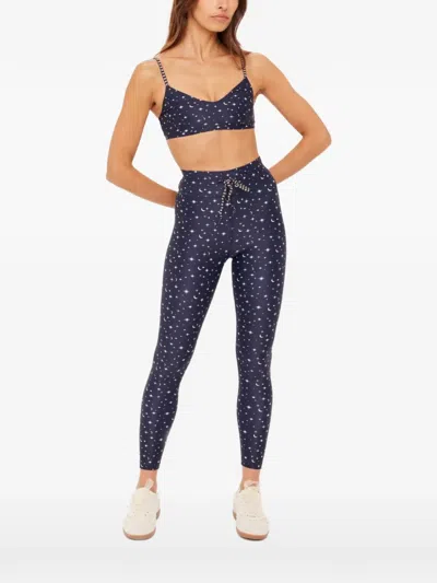 The Upside Bellaire Celestial-print Sports Bra In Blue