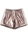 The Upside Billie Metallic Running Shorts In Pink