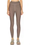The Upside Bohemia Houndstooth High-rise Leggings In Brown