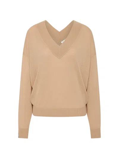 The Upside Bonita V-neck Sweater In Brown