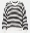The Upside Boo Striped Cotton Sweater In Multicoloured