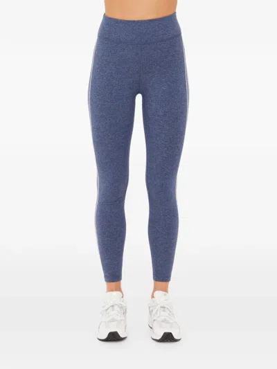The Upside Bowery Side-stripe Leggings In Blue