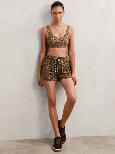 The Upside Brown Print Shorts