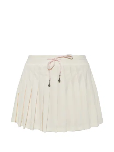 The Upside Cadiz Pleated Mini Skirt In Neutral