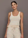 The Upside Canyon Freida Knit Fringe Top In Pink