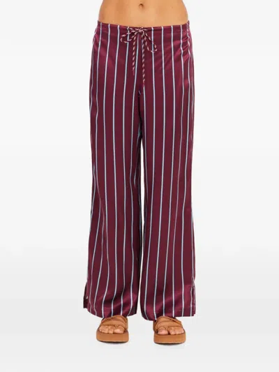 The Upside Capela Charli Drawstring-waist Trousers In Purple
