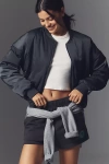The Upside Carlotta Bomber Jacket In Grey