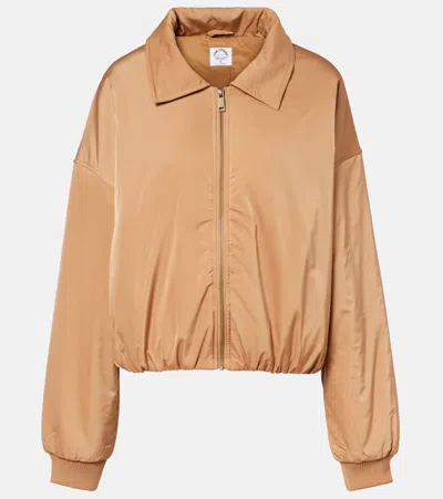 The Upside Carlotta Bomber Jacket In Sand