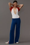 The Upside Carnaby Freya Knitted Pants In Blue