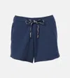The Upside Cascade Cotton Shorts In Blue