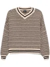 The Upside Castilla Millie Knit Sweater In Pebble In Neutrals