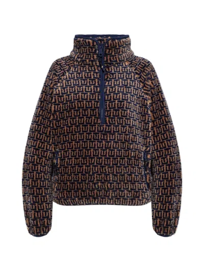 The Upside Castilla Tu Print Half-zip Sweatshirt In Multi