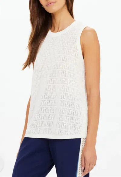 The Upside Chennai Knitted Tara Tank Top In Ivory In White