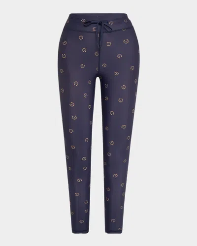 The Upside Cheval Midi Leggings In Purple