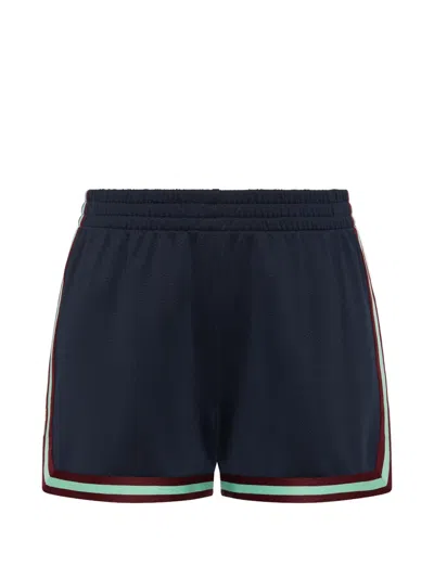 The Upside Cleopatra Striped-trim Shorts In Blue