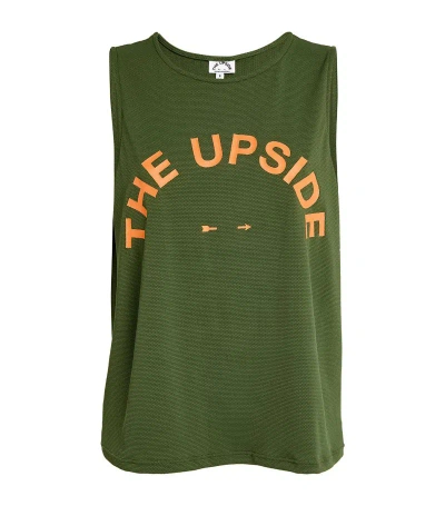 The Upside Cropped Bailey Tank Top In Green