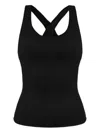 The Upside Cross-back Performance Tank Top In Black