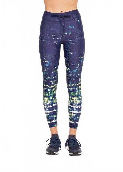 The Upside Cyprus Legging In Tie Dye In Blue