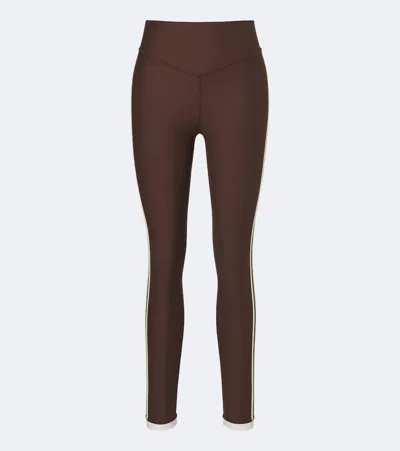 The Upside Daytona Cropped Leggings In Brown