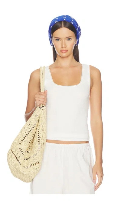 The Upside Del Rey Pointelle Tank Top In White