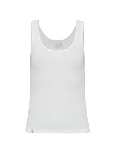 The Upside Del Rey Pointelle-knit Tank Top In White