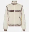 The Upside Dhemi Knitted Cotton Jacket In White