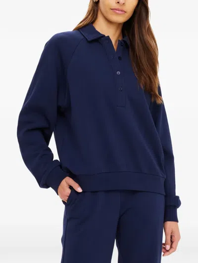 The Upside Elle Polo Sweater In Blue