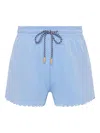 The Upside Era Scalloped Shorts In Blue