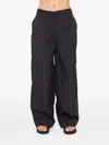 The Upside Estelle Barrel Trousers In Black