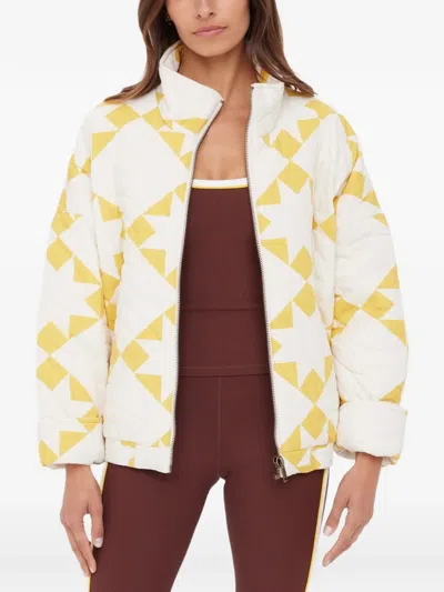 The Upside Etoile Carmen Quilted Jacket In White