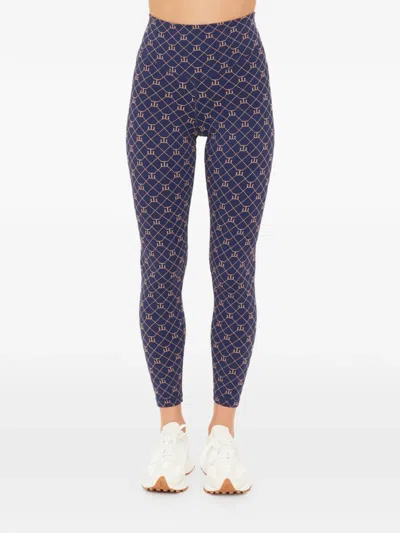 The Upside Ezra 25 In Patterned Leggings In Blue