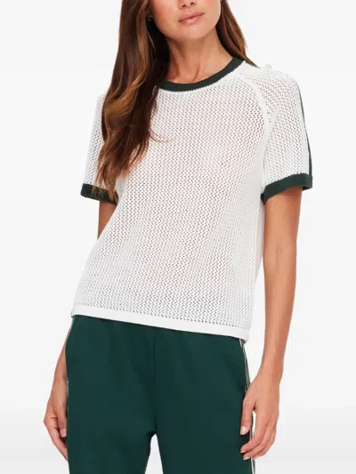 The Upside Gestricktes Fenway Jordan T-shirt In White