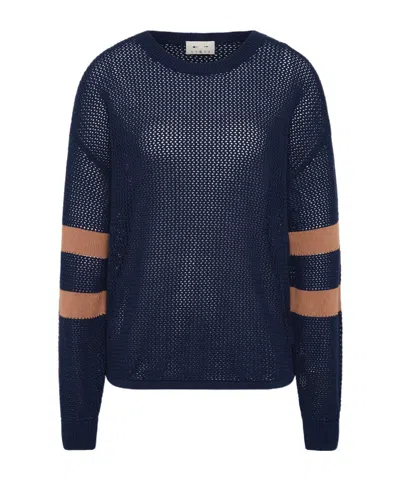 The Upside Fenway Sebastion Striped Sweater In Transparent