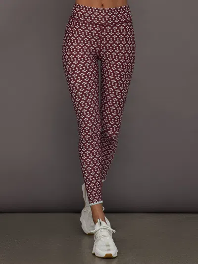 The Upside Firefly 25in Midi Pant In Brown