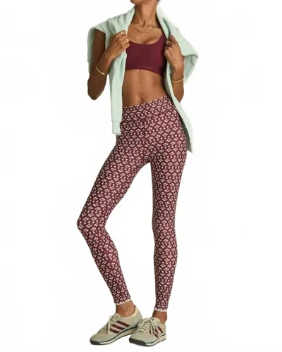 The Upside Firefly 25in Midi Pant In Floral In Purple