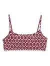 The Upside Firefly Hutton Sport Bra In Red