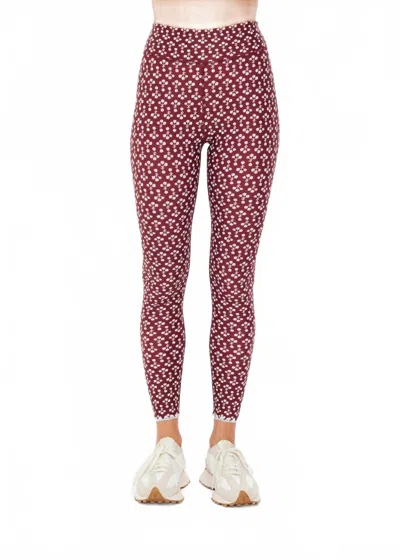 The Upside Firefly Midi Pant In Floral In Purple