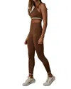 The Upside Form Midi Pant In Mocah In Brown