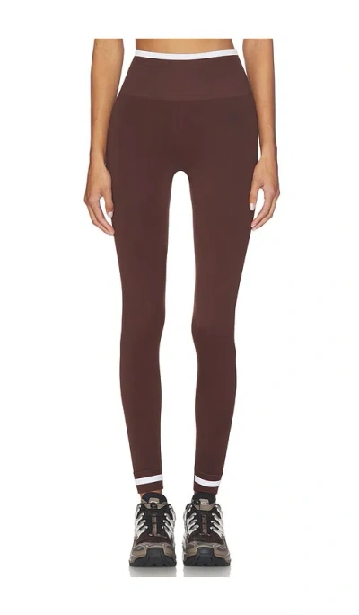The Upside Form Seamless 25in Midi Leggings In Burgundy