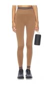 The Upside Form Seamless 25in Midi Pant In Brown