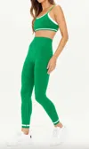 The Upside Form Seamless 25in Midi Pant In Green In Green